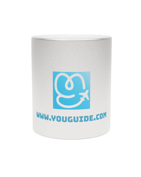 Luxury Metallic Mug - Silver & Gold Edition | YouGuide Designs