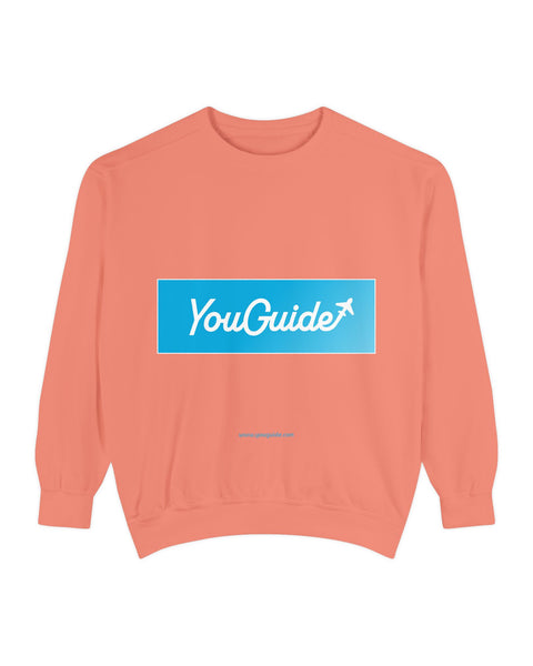 Unisex Garment-Dyed Sweatshirt by YouGuide Designs – Ultimate Casual Style