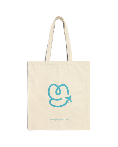 YouGuide Designs Organic Cotton Canvas Tote Bag - Ideal for Eco-Conscious Shoppers