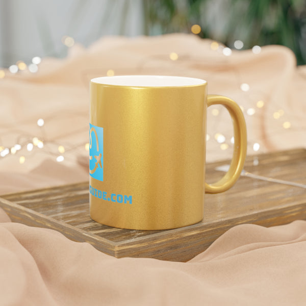 Luxury Metallic Mug - Silver & Gold Edition | YouGuide Designs