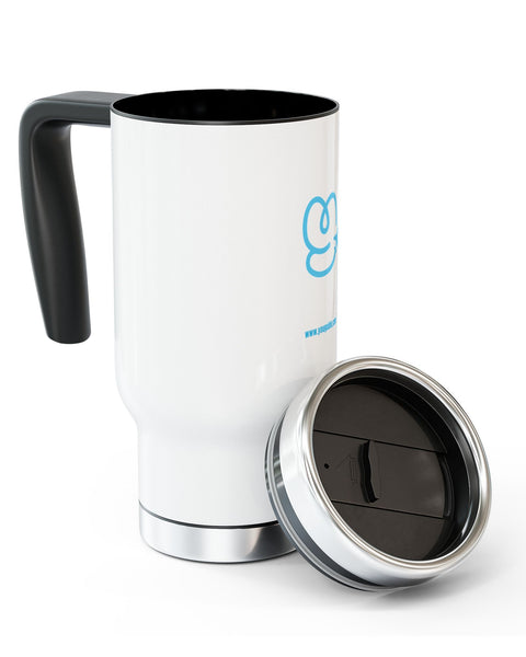 YouGuide Designs Premium 14oz Stainless Steel Travel Mug with Ergonomic Handle