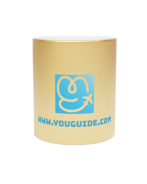 Luxury Metallic Mug - Silver & Gold Edition | YouGuide Designs