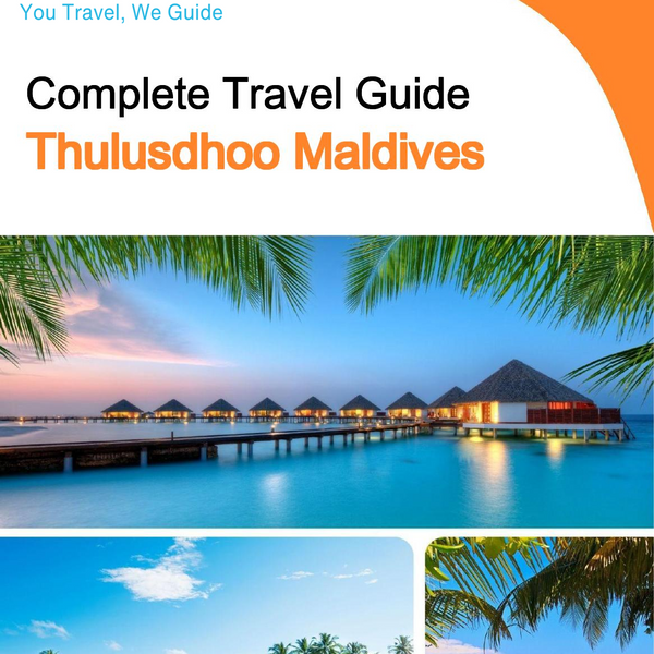 The city guide for Thulusdhoo (Maldives)